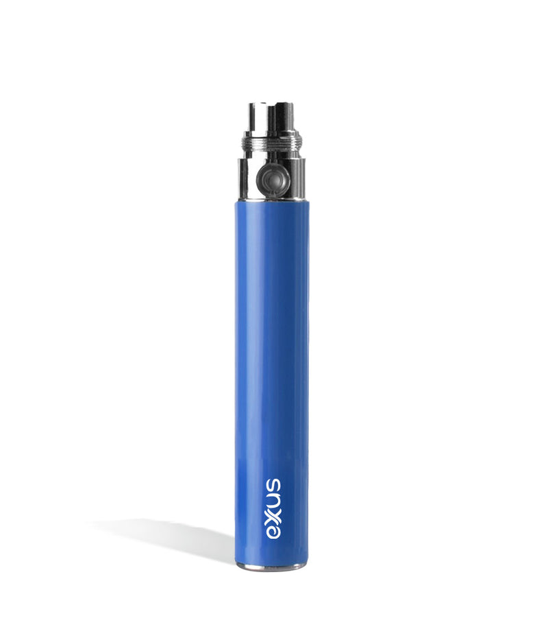 Blue Exxus Vape Ego 900 mah Battery on white background