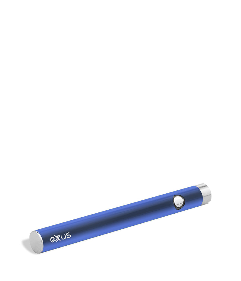 Cosmic Blue bottom Exxus Vape Slim VV Cartridge Vaporizer on white background
