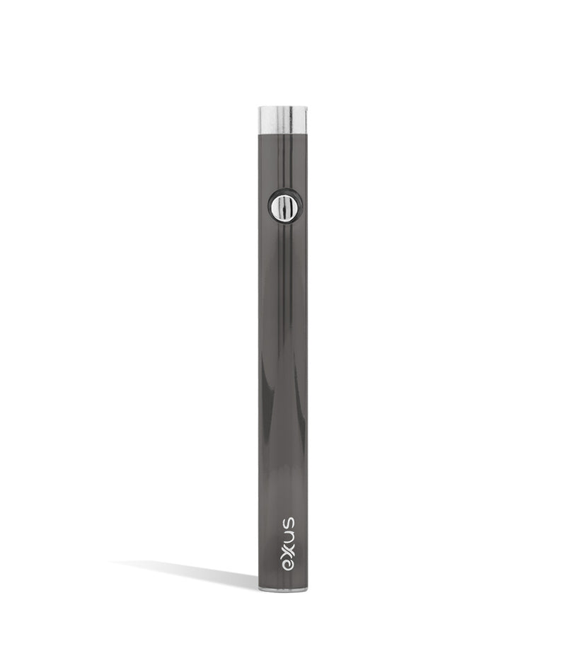 Gunmetal front Exxus Vape Slim VV Cartridge Vaporizer on white background
