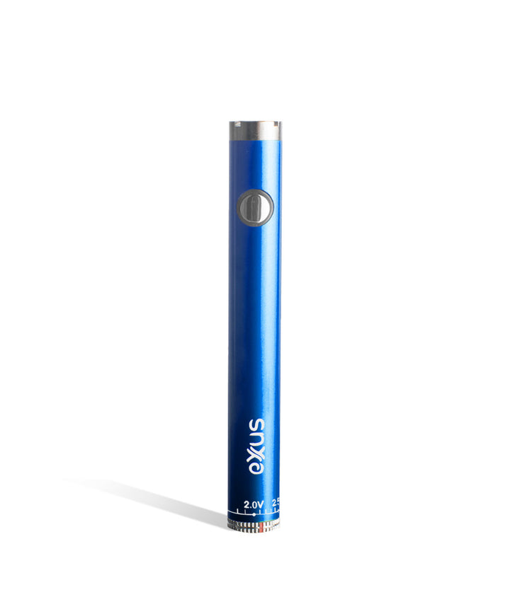 Cosmic blue front Exxus Vape Twistr Cartridge Vaporizer on white studio background