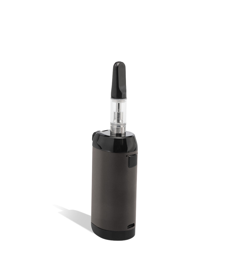 Gunmetal cartridge mode back Exxus Vape VRS 3 in 1 Vaporizer on white background