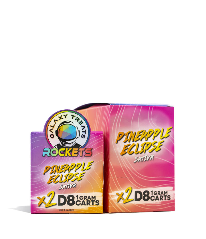 Pineapple Eclipse Galaxy Treats 1g D8 Cartridge 5pk on white background