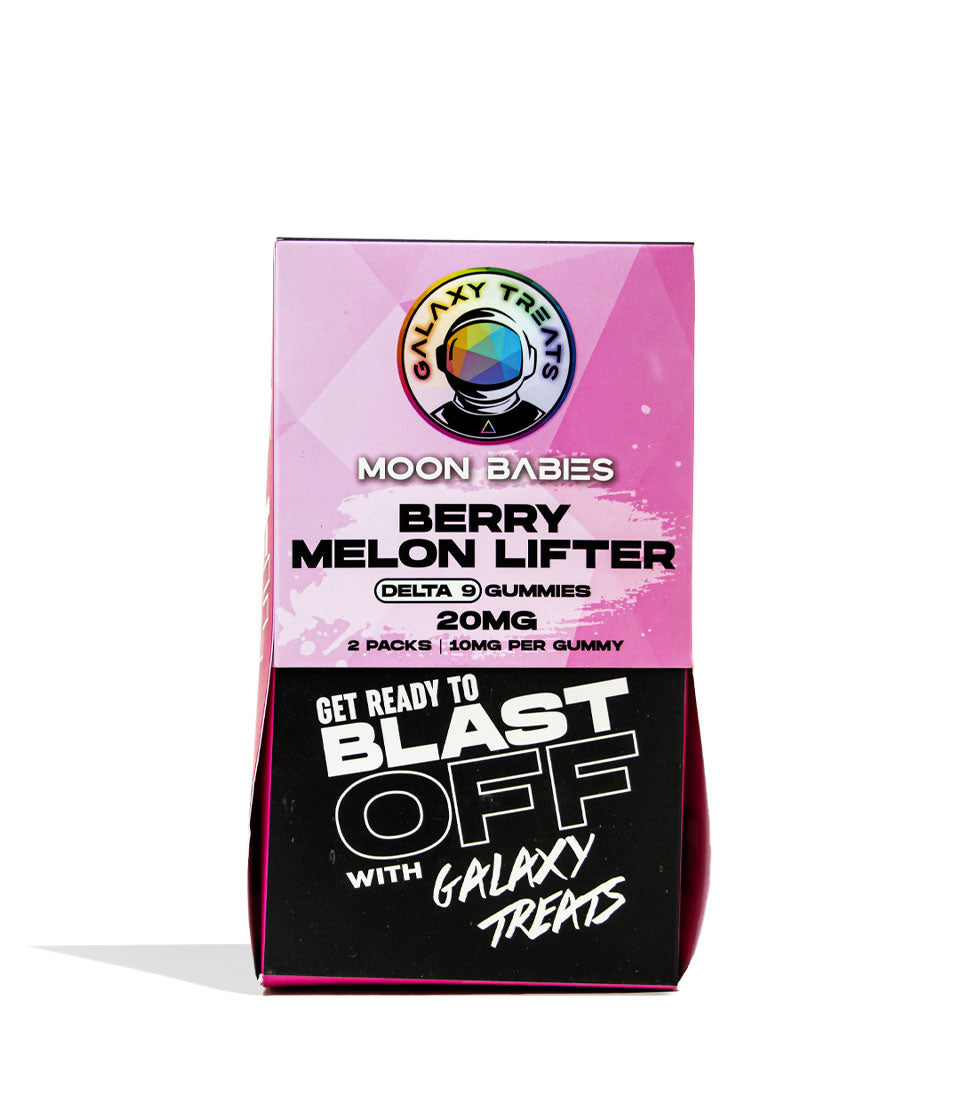 Berry Melon Lifter Galaxy Treats Moon Babies 20mg Delta 9 Gummies 50pk Front View on White Background