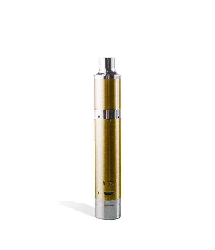 Gold Yocan Magneto Concentrate Vaporizer on white studio background