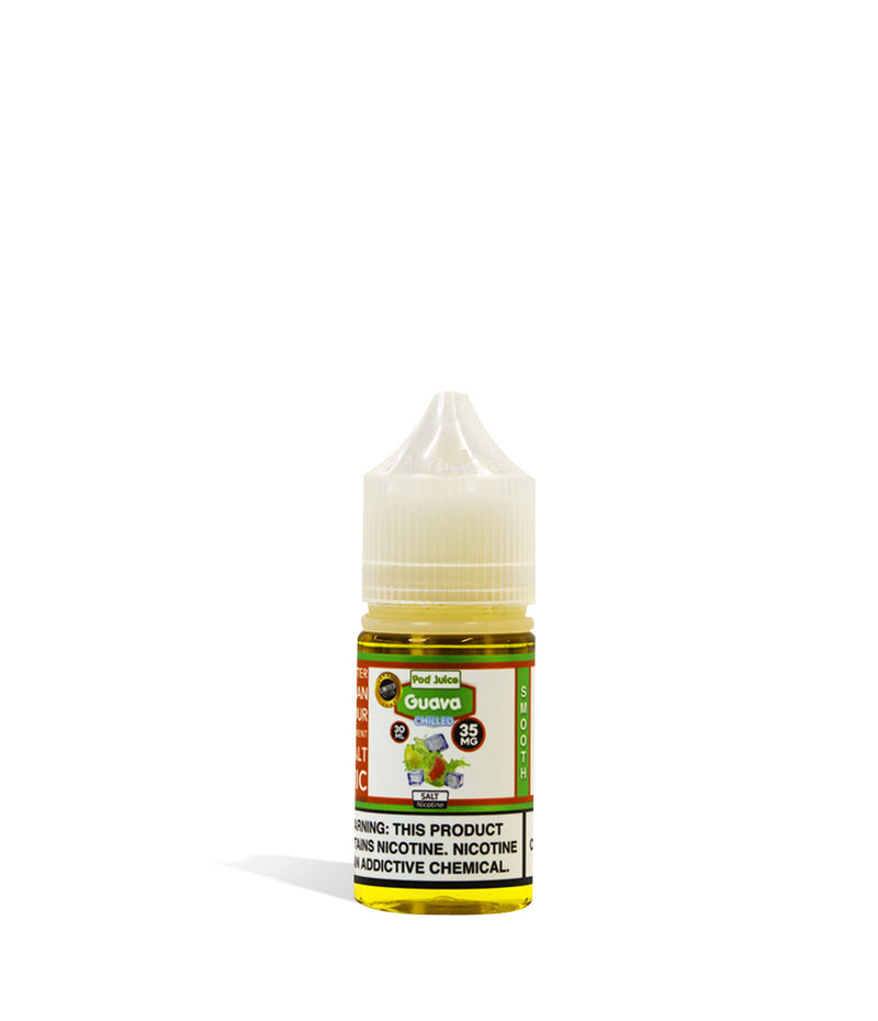 Guava Chilled Pod Juice Salt Nicotine 30ML 35MG on white background