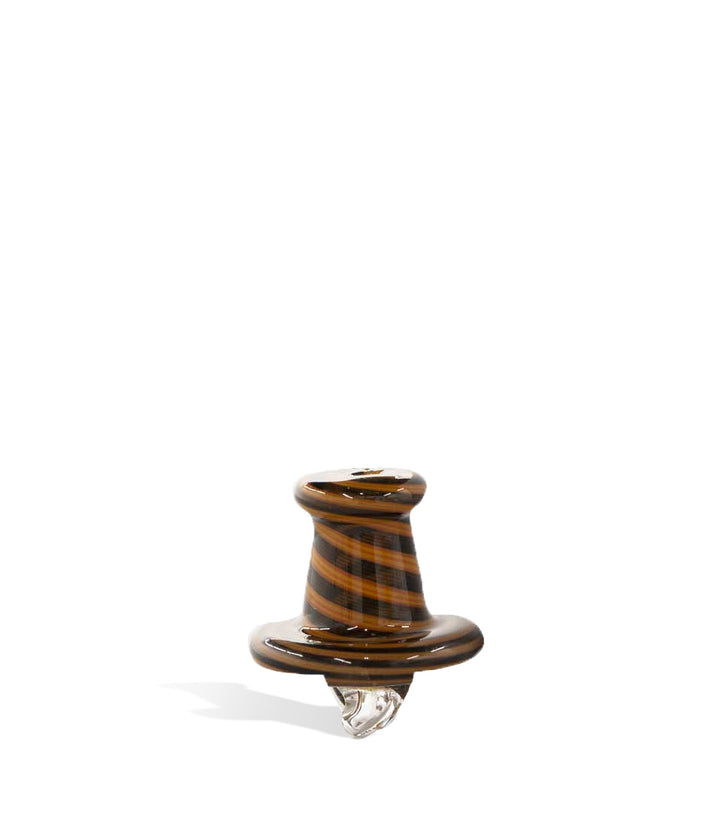 Brown Colored Boro Glass Carp Cap with Dual Directional Airflow