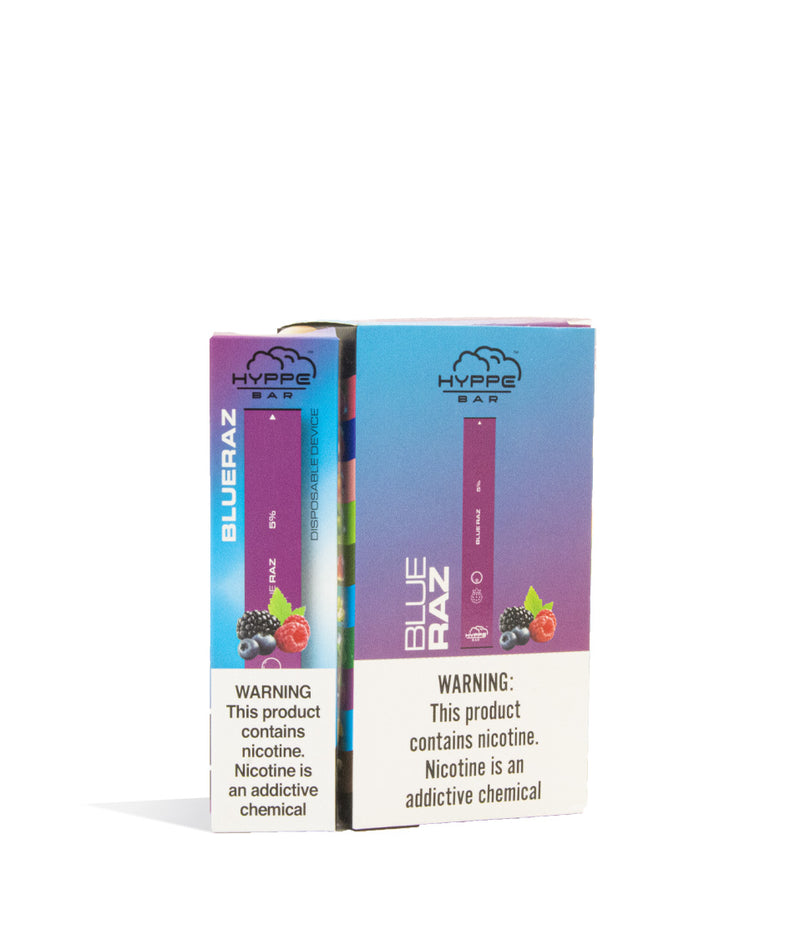 Blue Raz  Hyppe Bar Disposable Salt Device 10pk on white studio background