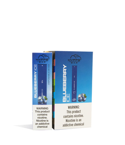 Blueberry Ice  Hyppe Bar Disposable Salt Device 10pk on white studio background