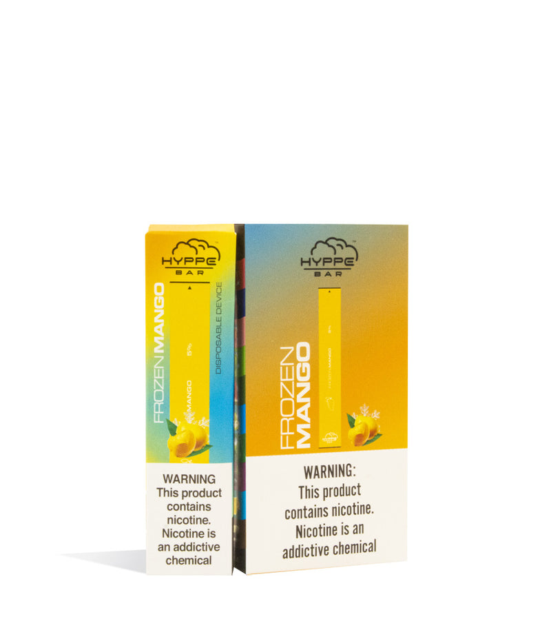 Frozen Mango  Hyppe Bar Disposable Salt Device 10pk on white studio background