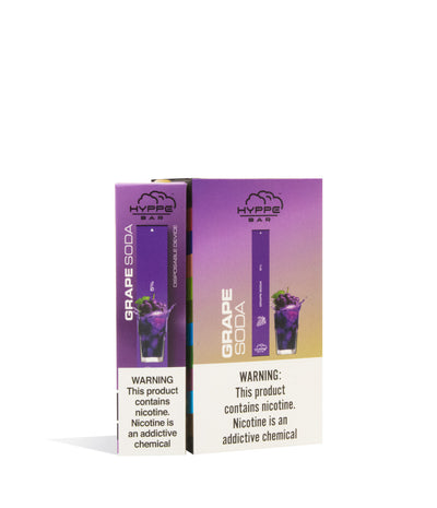 Grape Soda  Hyppe Bar Disposable Salt Device 10pk on white studio background
