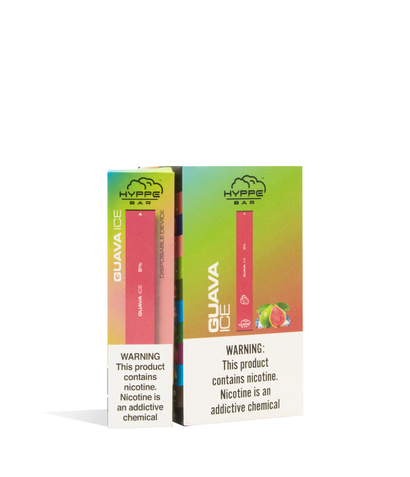 Guava Ice  Hyppe Bar Disposable Salt Device 10pk on white studio background