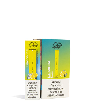 Lemon Ice  Hyppe Bar Disposable Salt Device 10pk on white studio background