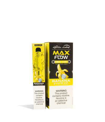 Banana Freeze Hyppe Bar Max Flow 2000 Disposable Salt Device 10pk on white background