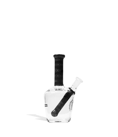 Black White iDab Small 10mm Worked Henny Bottle Water Pipe on White Background