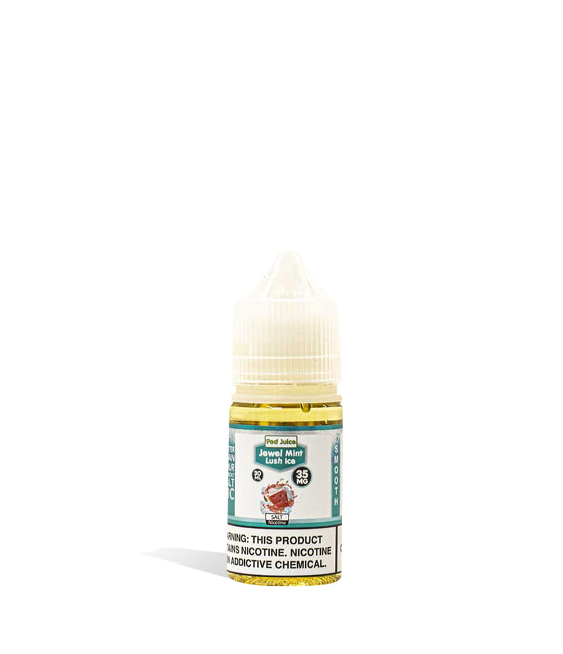Mint Lush Ice Pod Juice Salt Nicotine 30ML 35MG on white background