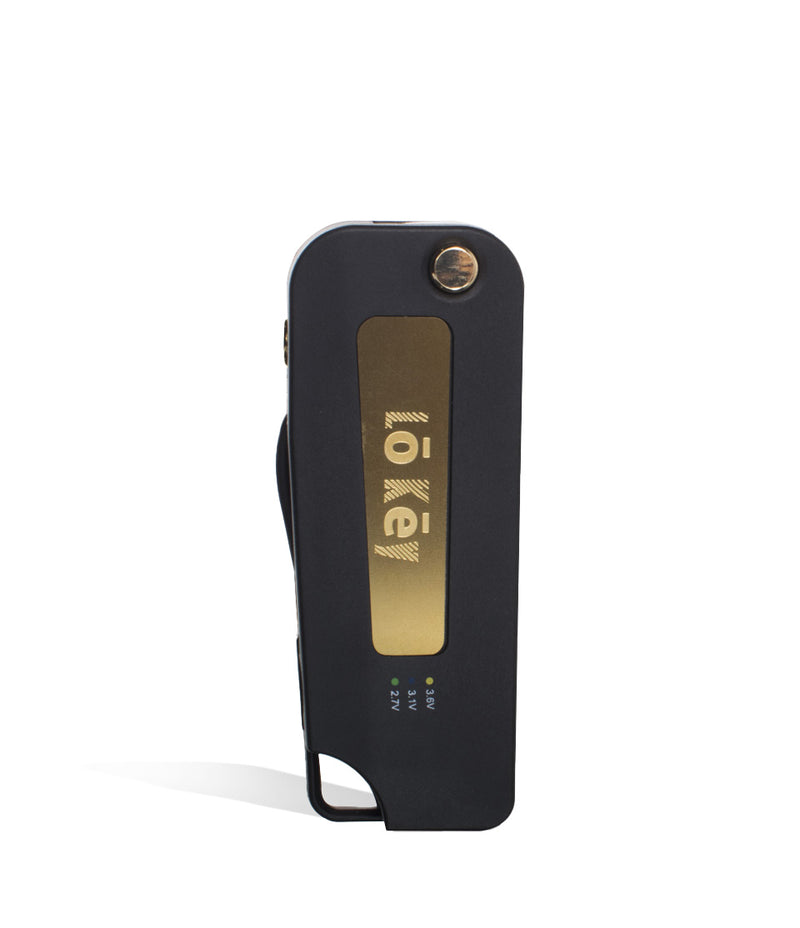 Gold front LoKey 2 350mah Variable Voltage Battery on white studio background