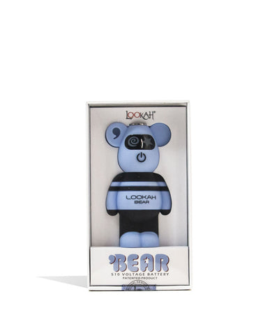 Aqua Teal Lookah Bear Cartridge Vaporizer Packaging Front View on White Background