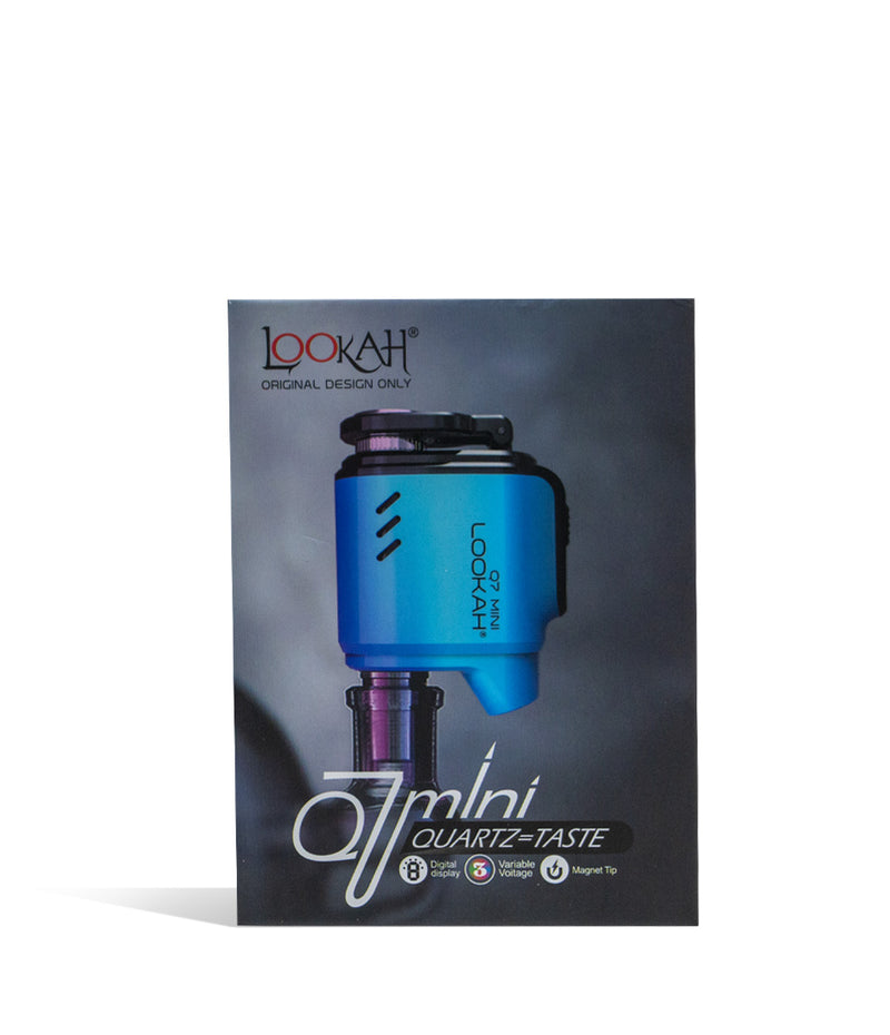 Blue Lookah Q7 Mini ENail Banger packaging on white background