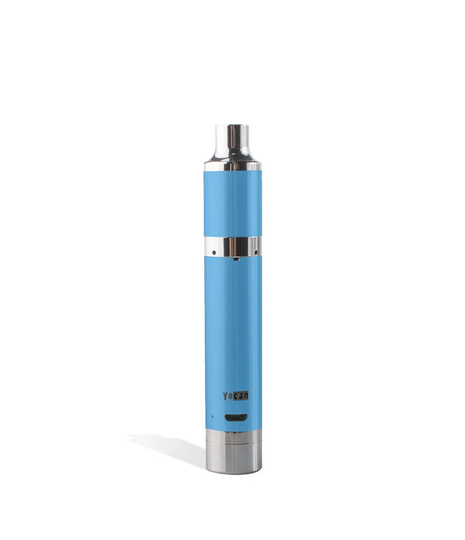 Light Blue Yocan Magneto Concentrate Vaporizer on white studio background 