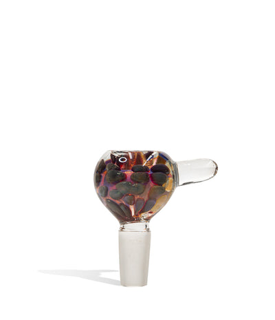 Maroon Bowl with Gold Accents on white background