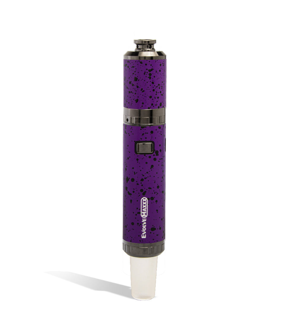 Purple Black Spatter Rig mode front Wulf Mods Evolve Maxxx 3 in 1 Kit on white background