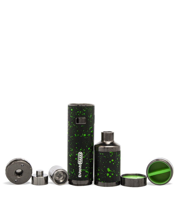 Black Green Spatter apart Wulf Mods Evolve Maxxx 3 in 1 Kit on white background