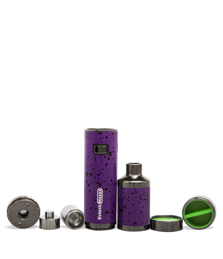 Purple Black Spatter apart Wulf Mods Evolve Maxxx 3 in 1 Kit on white background