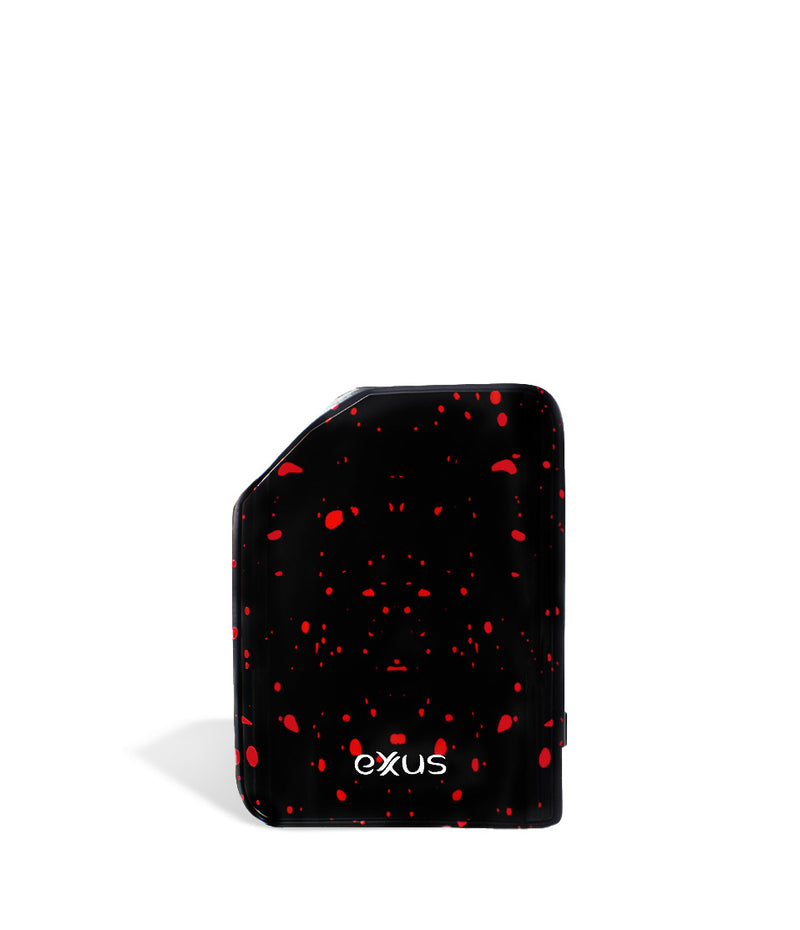 Black Red Spatter back view Exxus Vape MiCare Cartridge Vaporizer on white studio background