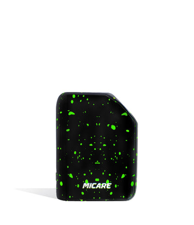 Black Green Spatter front view Exxus Vape MiCare Cartridge Vaporizer on white background