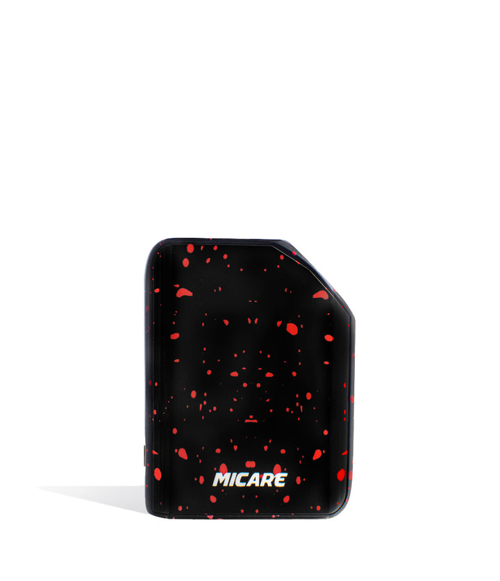 Black Red Spatter front view Exxus Vape MiCare Cartridge Vaporizer on white background