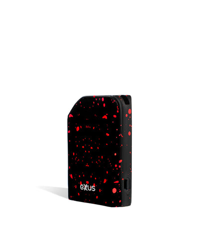 Black Red Spatter side view Exxus Vape MiCare Cartridge Vaporizer on white studio background