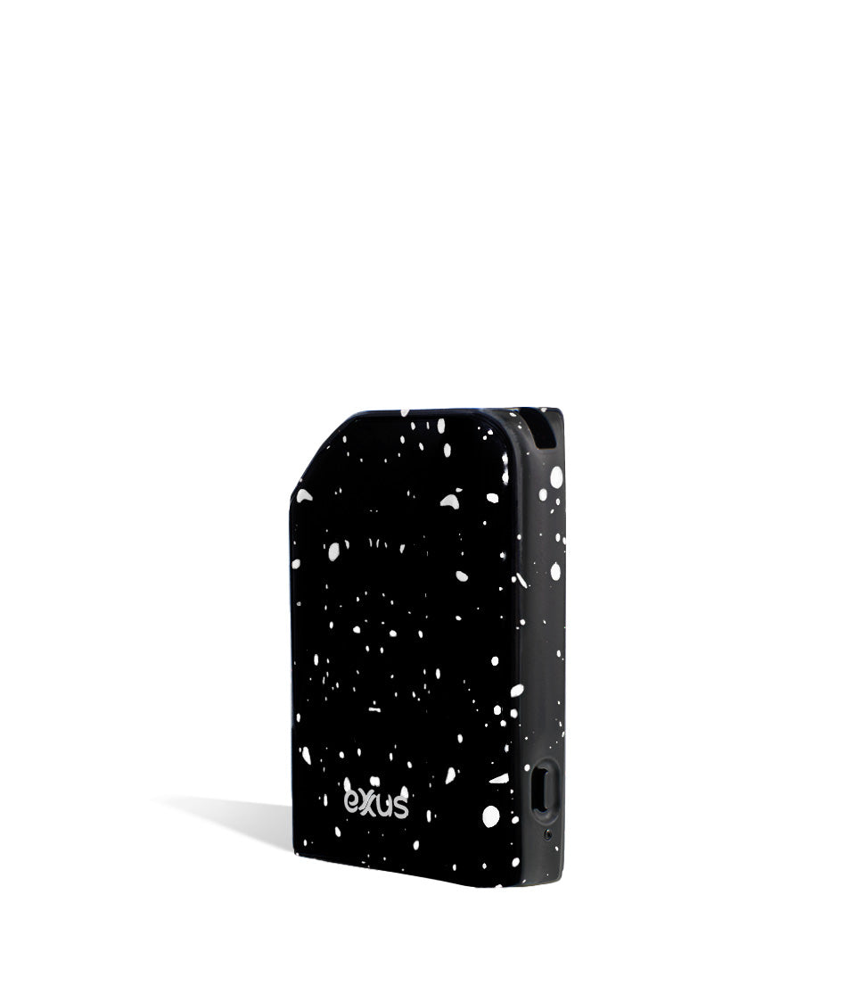Black White Spatter side view Exxus Vape MiCare Cartridge Vaporizer on white studio background