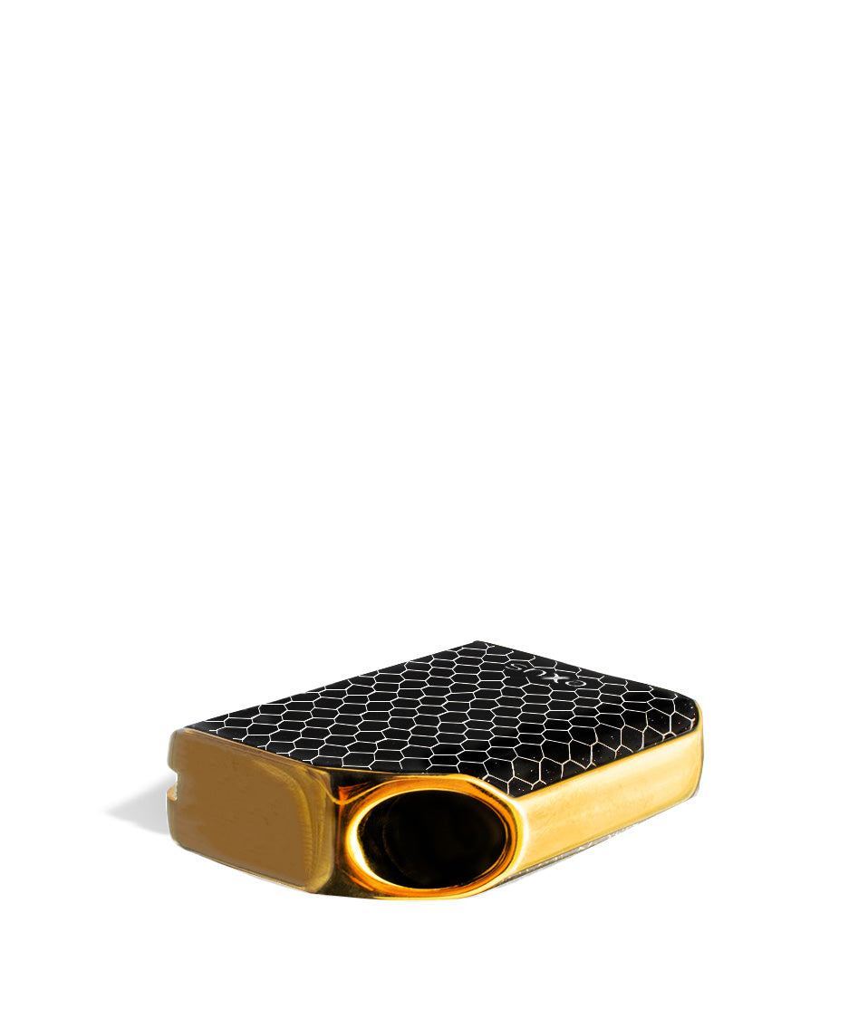 Black Gold cobra top view Exxus Vape MiCare Cartridge Vaporizer on white studio background