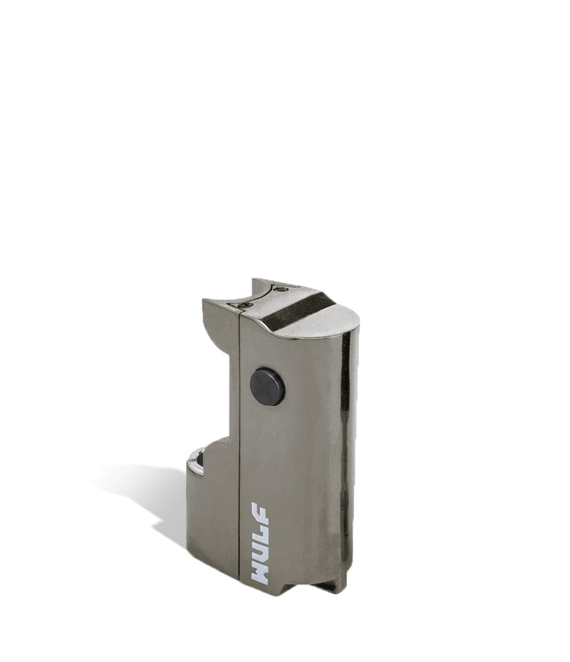 Gunmetal Tech above view Wulf Mods Micro Plus Cartridge Vaporizer on white background