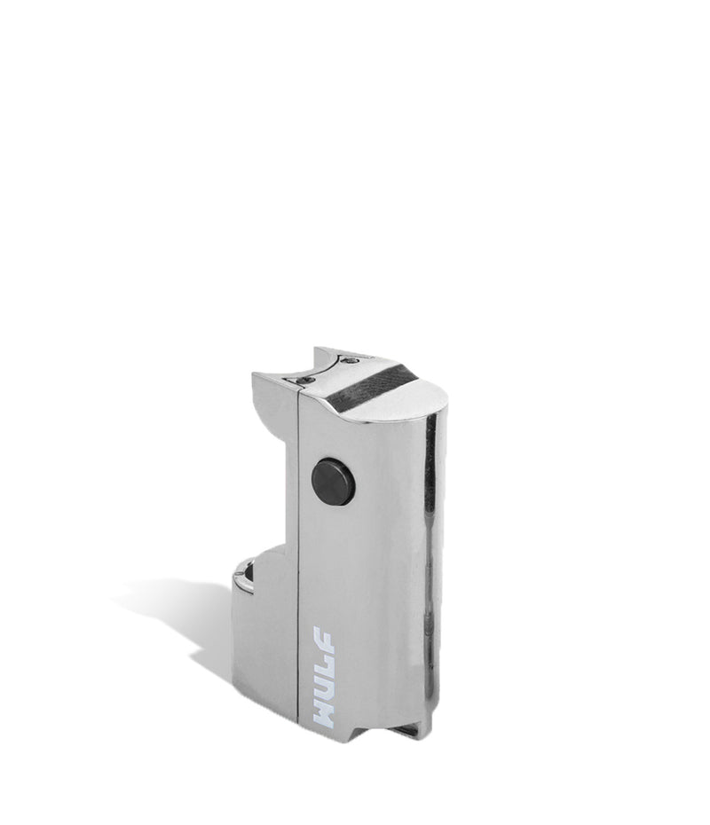 Silver Tech above view Wulf Mods Micro Plus Cartridge Vaporizer on white background