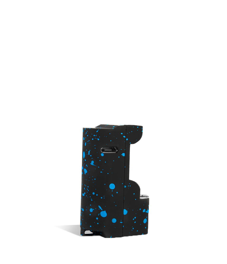 Black Blue Spatter back Wulf Mods Micro Plus Cartridge Vaporizer on white background