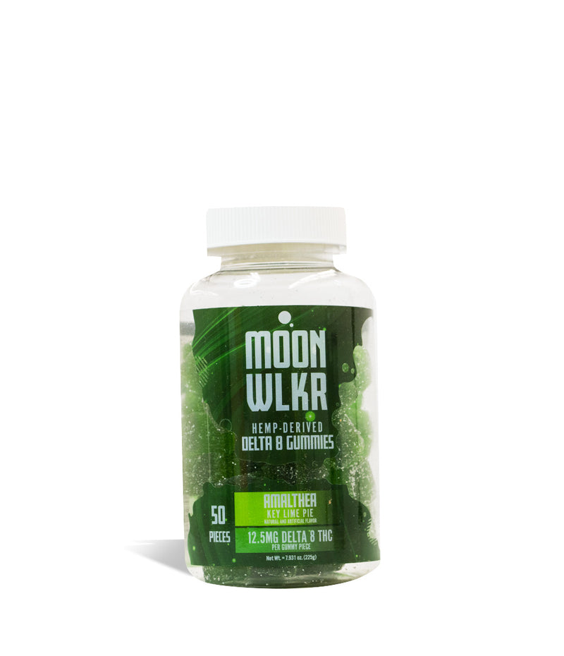 Amalthea 650mg MOONWLKR D8 CBD Gummies 50pk on white studio background