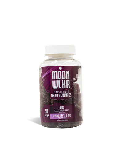 Nix 650mg MOONWLKR D8 CBD Gummies 50pk on white studio background
