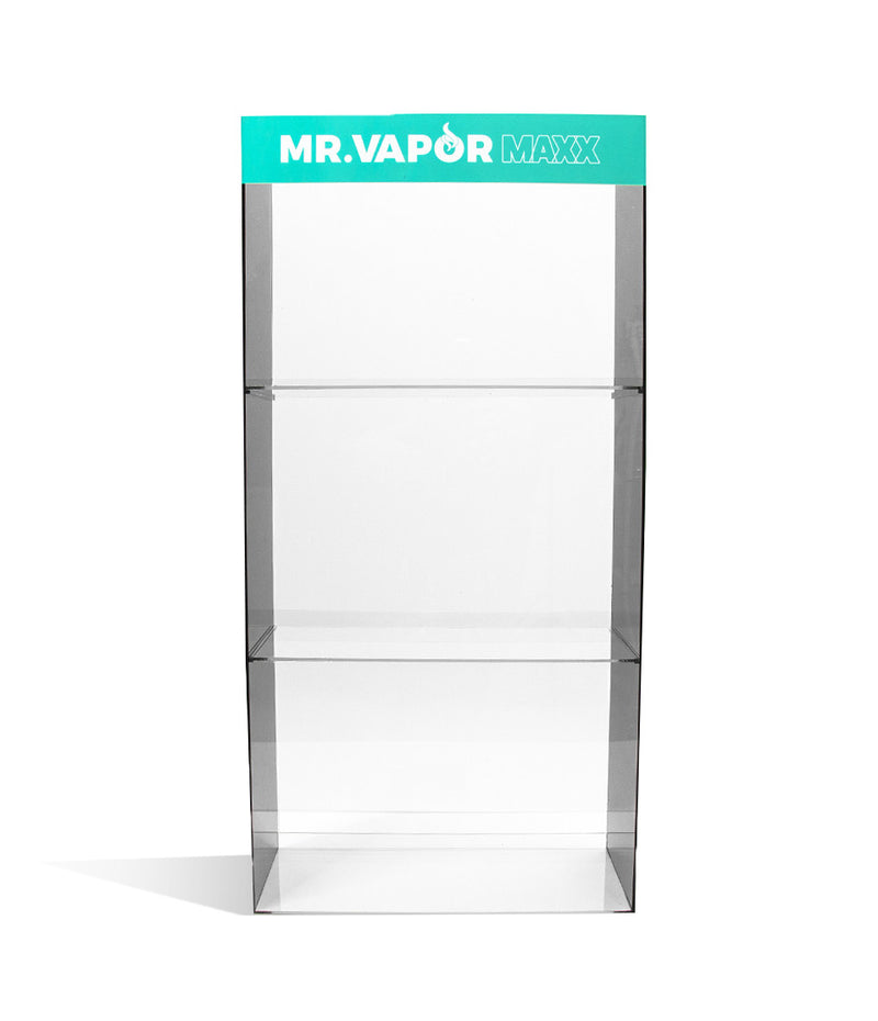 Mr. Vapor MAXX Display Kit 15 empty case on white studio background