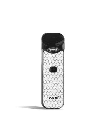 Black White Cobra front view SMOK Nord 1100 mAh Starter Kit on white studio background