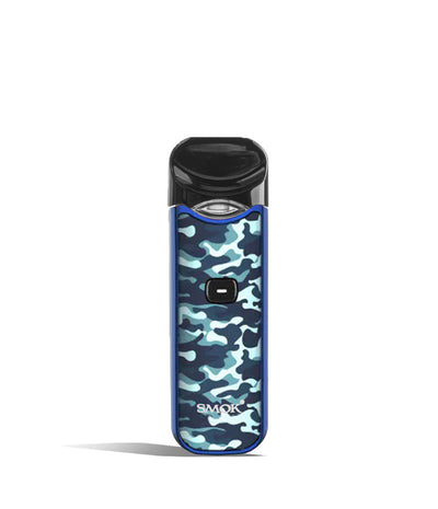 Blue Camo front view SMOK Nord 1100 mAh Starter Kit on white studio background