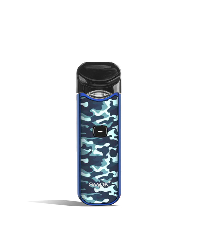 Blue Camo front view SMOK Nord 1100 mAh Starter Kit on white studio background