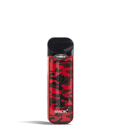 Red Camo front view SMOK Nord 1100 mAh Starter Kit on white studio background