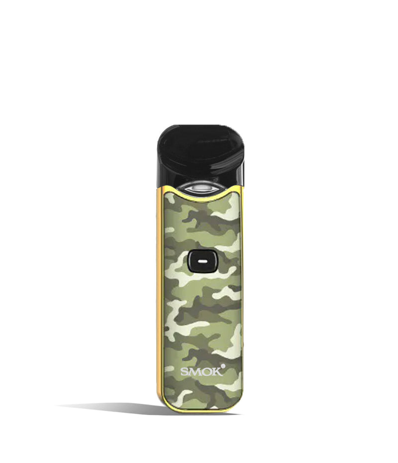 Yellow Camo Front view SMOK Nord 1100 mAh Starter Kit on white studio background