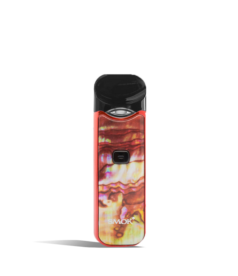 Brick Red Shell front view SMOK Nord 1100 mAh Starter Kit on white studio background