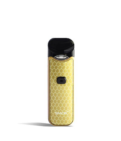Prism Gold front view SMOK Nord 1100 mAh Starter Kit on white studio background