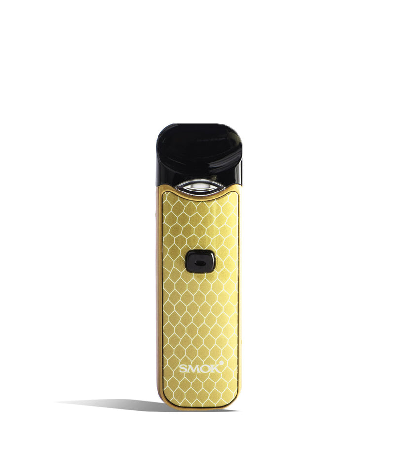 Prism Gold front view SMOK Nord 1100 mAh Starter Kit on white studio background