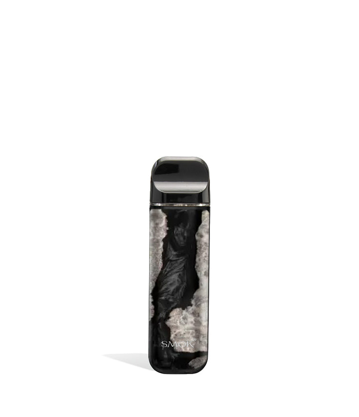 Black Stabilizing Wood front view SMOK NOVO 2 Ultra Portable Pod System Vaporizer on white studio background