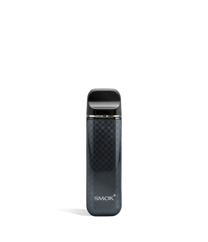 Black Carbon Fiber front SMOK NOVO 3 25w Pod Mod System on white background