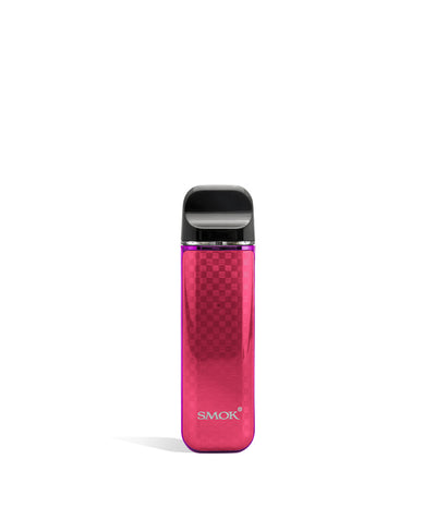 Pink Carbon Fiber front SMOK NOVO 3 25w Pod Mod System on white background